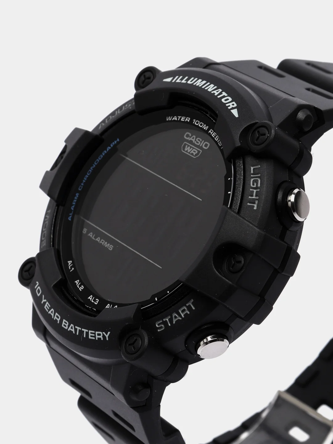Черный часы наручные электронный Casio Collection WS-1500H / Casio Illuminator AE-1500W