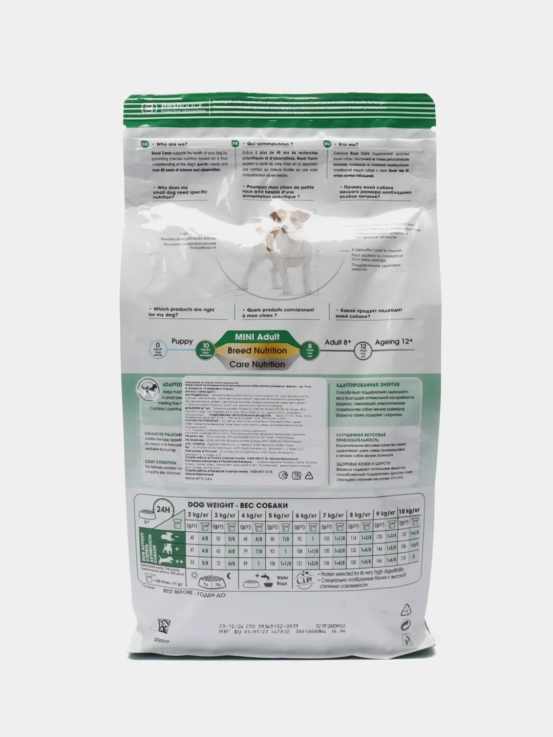 Сухой корм для взрослых собак мини пород Royal Canin Mini Adult c 10 мес