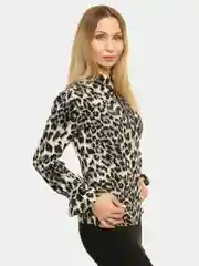 Коричневый блузка женская