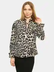 Коричневый блузка женская