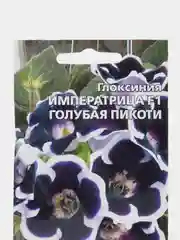 Цветы Глоксиния Императрица Голубая Пикоти F1 (УД), семена