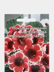 Цветы Глоксиния гибридая Императрица красный леопард F1 (УД), семена