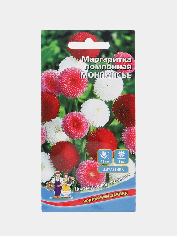 Цветы Маргаритка помпонная Монпасье (УД), семена