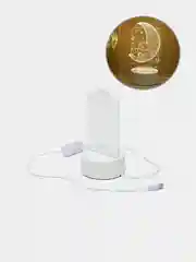 Бежевый светильник-ночник 3D LED, USB, 14 видов