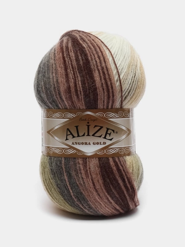 Пряжа Ангора Голд Батик Angora Gold Batik Alize 20% Шерсть 80% Акрил 100г 550м