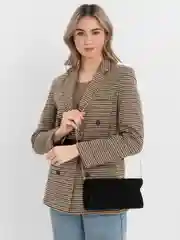 Черный клатч на цепочке, женская сумка, вечерняя