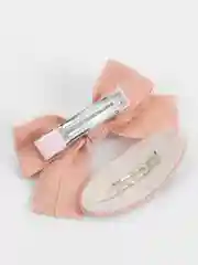 Коралловый меланж тканевые детские заколки для девочек, с вышивкой, 2 штуки