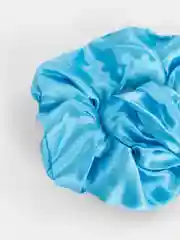 Голубой резинка с гирляндой, светящаяся