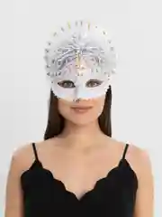 Белый карнавальная маска