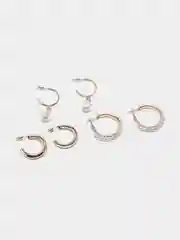 Серьги кольца, сережки набор 9 пар, Infinite