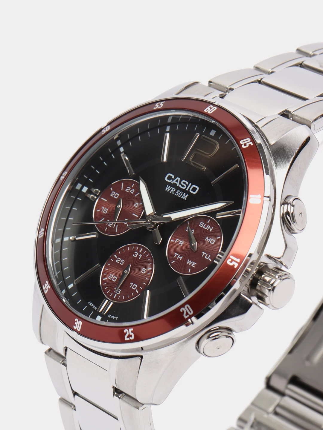 Красный часы наручные Casio MTP-1374