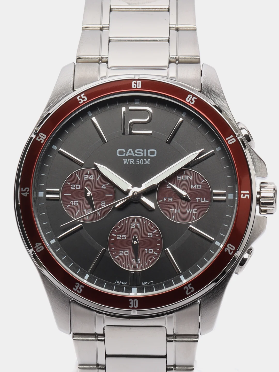 Красный часы наручные Casio MTP-1374