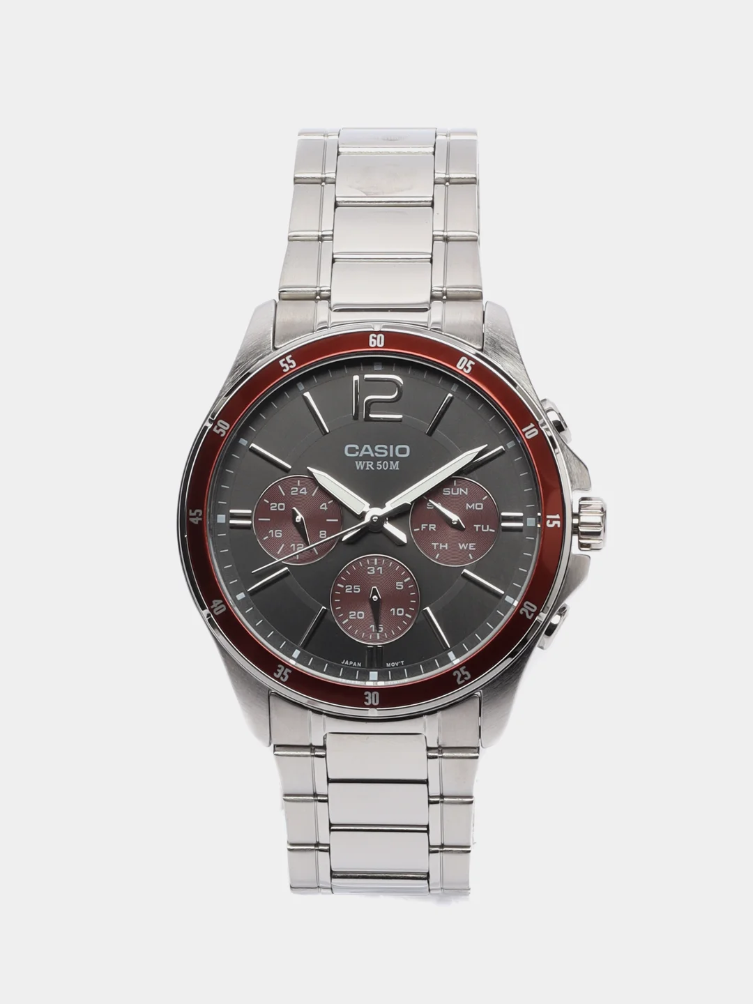 Красный часы наручные Casio MTP-1374
