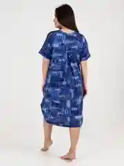 Платье-туника женская, большие размеры, хлопок