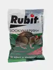 Rubit Средство от грызунов "ЗООКУМАРИН+", сырный, гранулы, 200 г