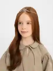 Серебряный диадема детская, корона для девочки