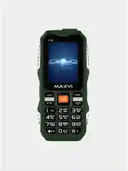 Зеленый мобильный телефон Maxvi P100