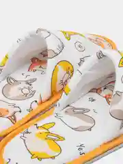 Оранжевый тапочки домашние мужские, корги