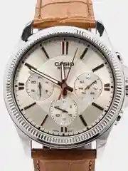 Светло-оранжевый часы наручные CASIO MTP-1375