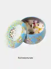 Голубой свеча ароматическая в металлической банке