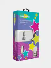 Белый блок питания с кабелем Micro-USB, зарядное устройство, 1USB, 1A, More Choice NC33