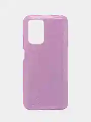 Лавандовый чехол блестящий Xiaomi Poco F3 накладка с блёстками