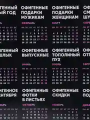 Календарь с приколом, юмором, 2024 год, 2 шт