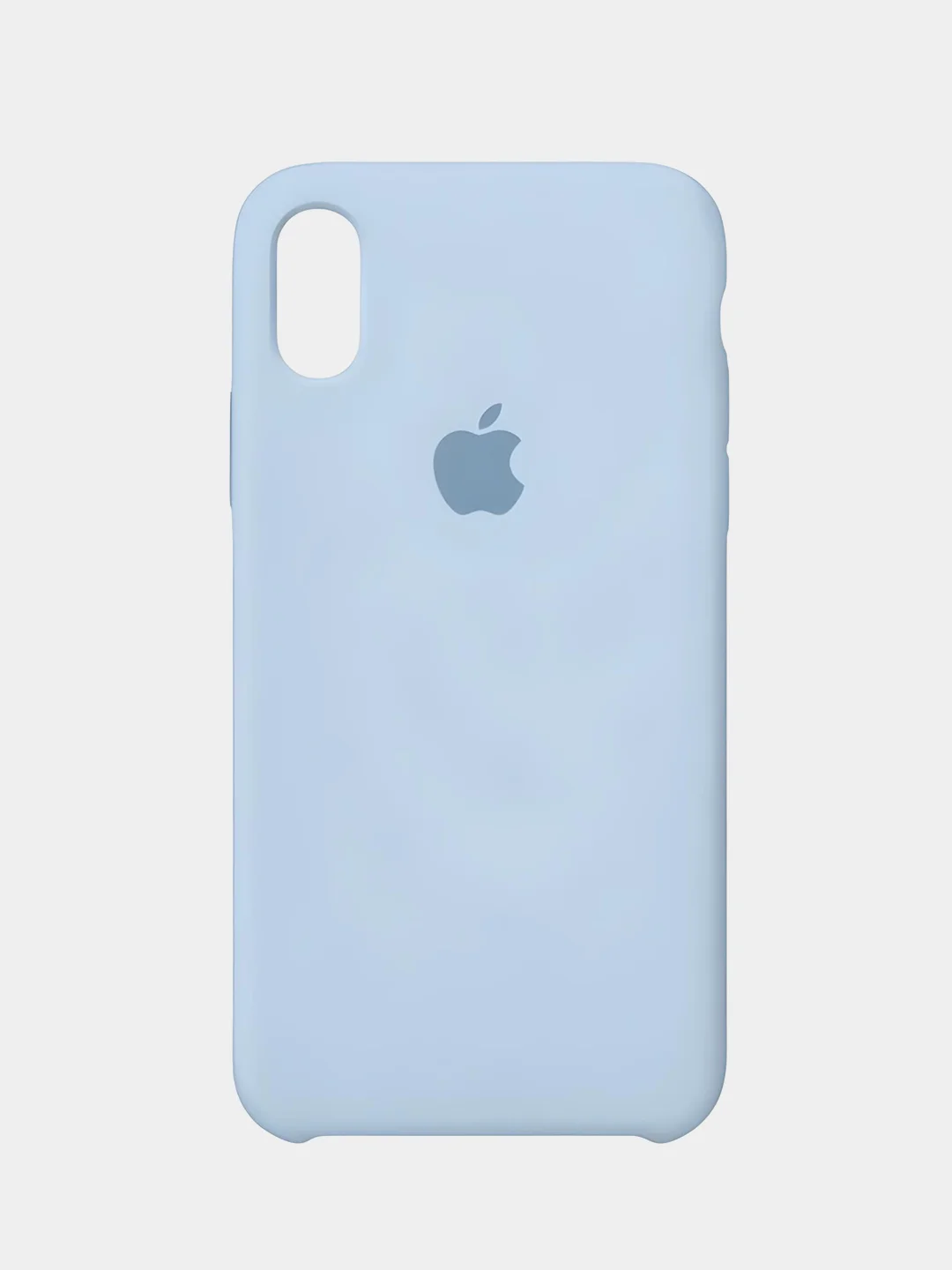 Небесно-голубой чехол силиконовый iPhone 6/6S, 7/8/SE 2020, Plus, X/XS, XR, 11, 12, Pro, Max