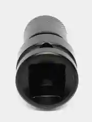 Черный переходник для гайковерта с 1/2" квадрат на шестигранник 1/4" HEX, быстросъемный адаптер