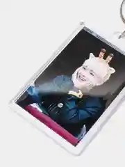 Серебряный брелоки двусторонние K-pop, акриловые