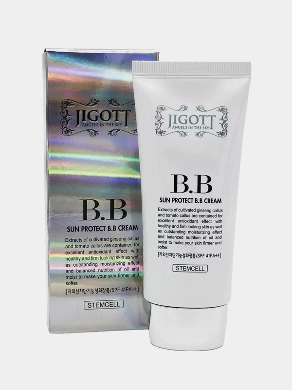 ВВ крем для лица тональный SPF41 Jigott Корейский бб увлажняющий 50 мл