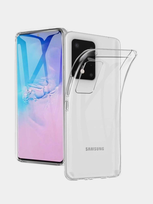 Чехол Samsung Galaxy S20 Ultra, Самсунг Галакси С20 Ультра прозрачный, силиконовый