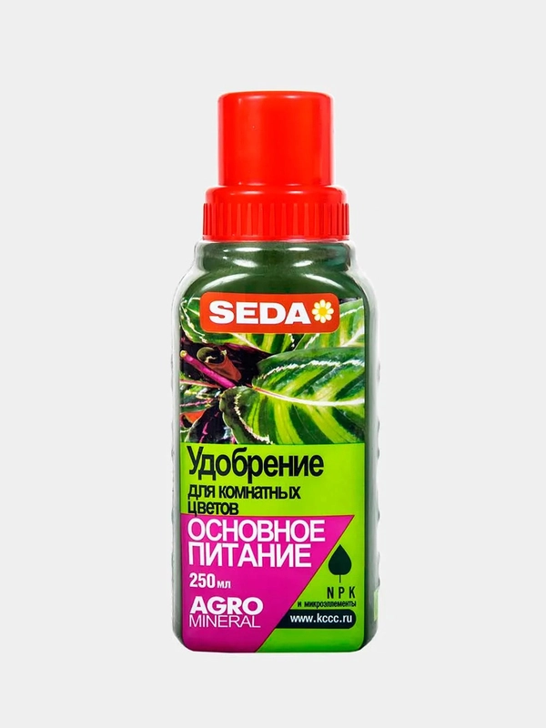Минеральное удобрение для цветов ТМ SEDA "Основное питание", с микроэлементами, 0.25 л