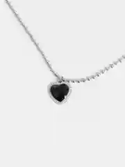 Серебряный цепочка с подвеской Сердце