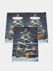 Индиго пакет новогодний полиэтиленовый набор 5 шт, 10 шт, 20 х 30 см, набор, разные цвета