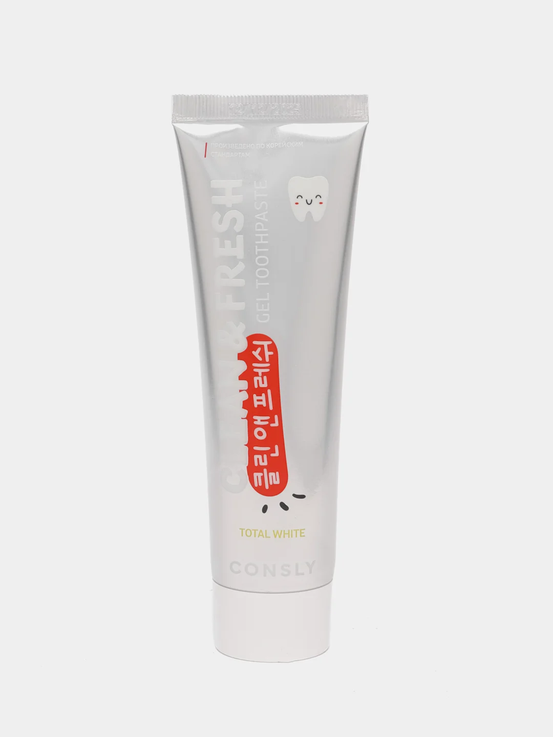 Гелевая зубная паста Consly "Clean&Fresh" отбеливающая, с фтором, 105 г