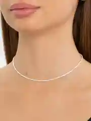 Серебряный браслет женский на руку, блестящий, цепочка - чокер на шею, блестящая