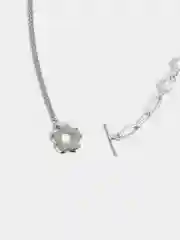 Серебряный цепочка чокер с замком тогл