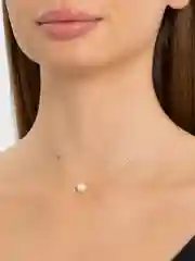 Белый леска на шею, кулон из жемчуга, жемчуг на леске, ожерелье, невидимка на шею, подвеска