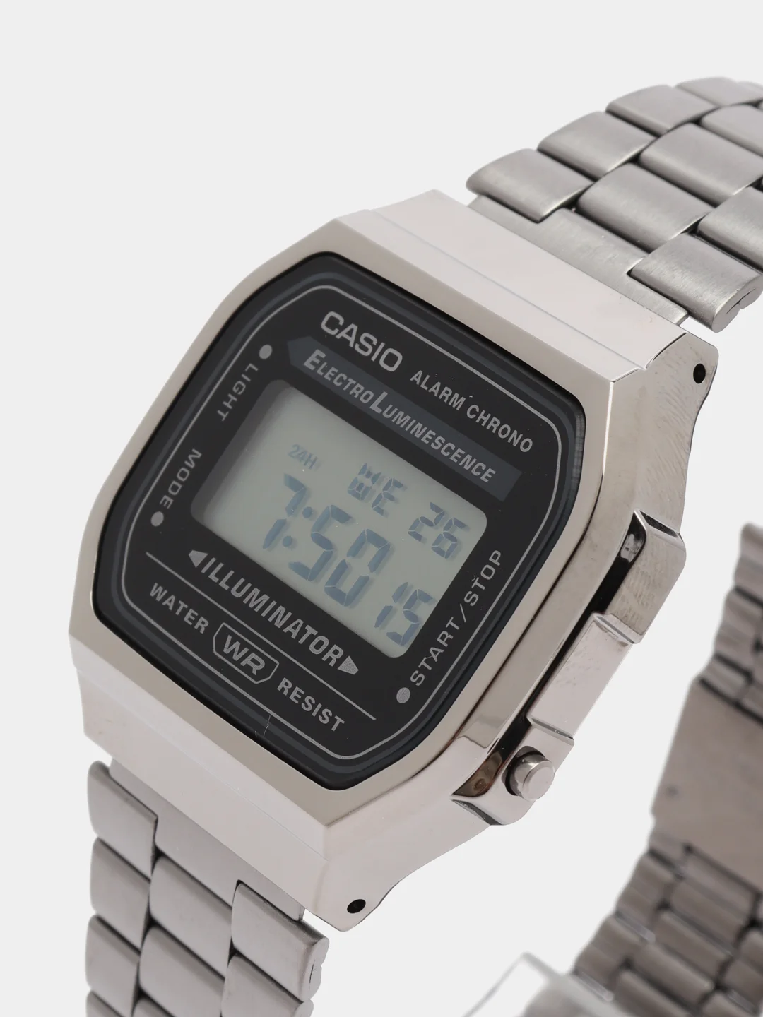 Хром часы наручные электронный Casio Vintage A-168