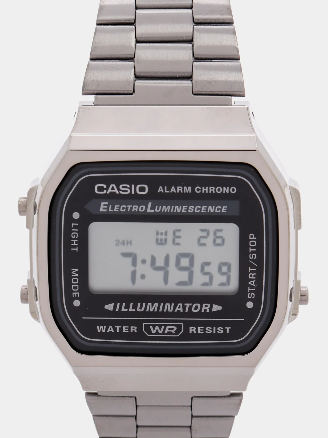 Хром часы наручные электронный Casio Vintage A-168