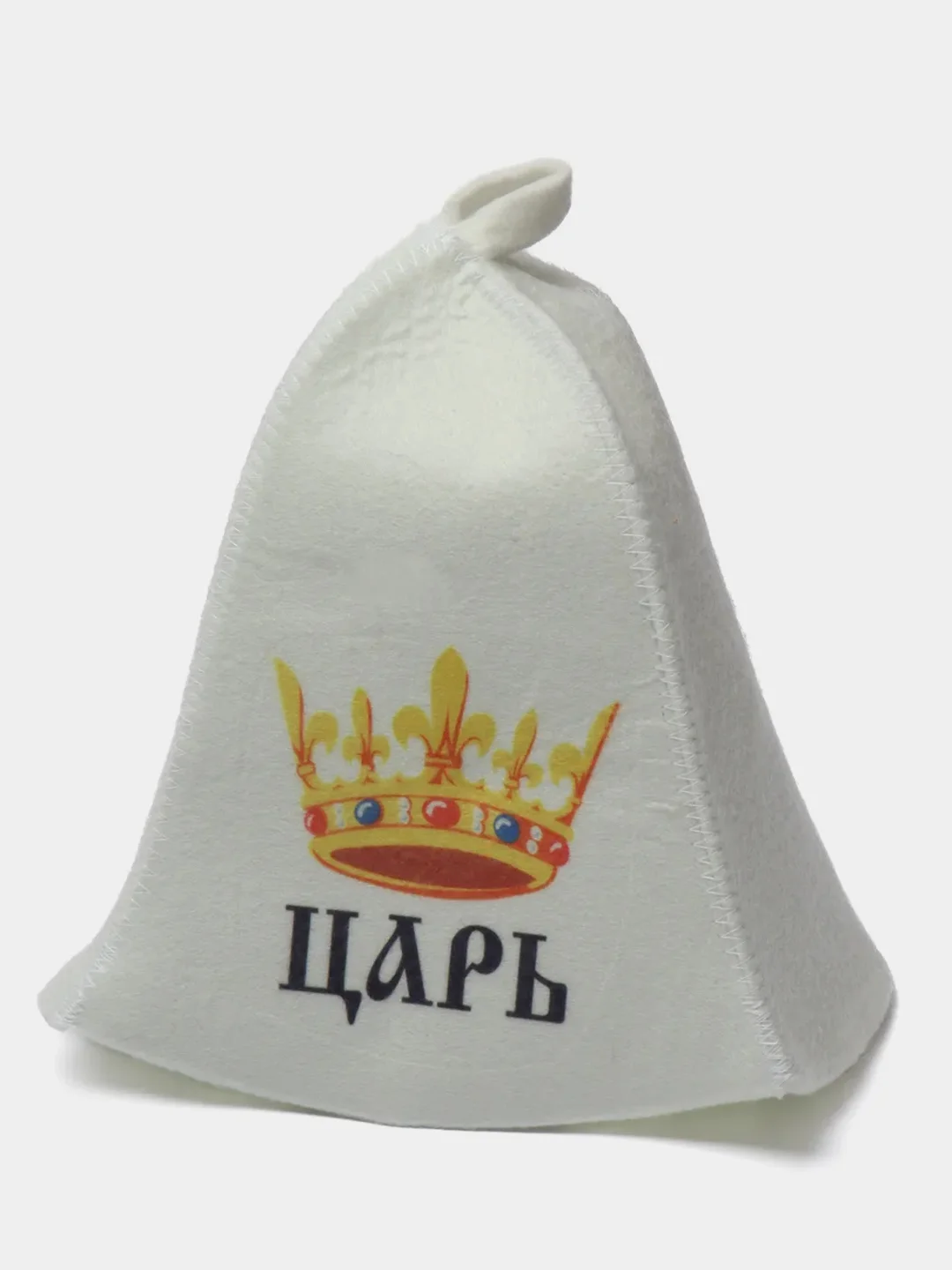 Шапка "ЦАРЬ", из войлока, для бани и сауны