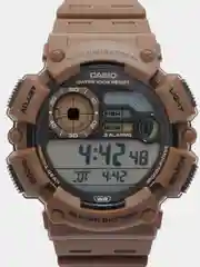 Песочный хаки часы наручные электронный Casio Collection WS-1500H / Casio Illuminator AE-1500W