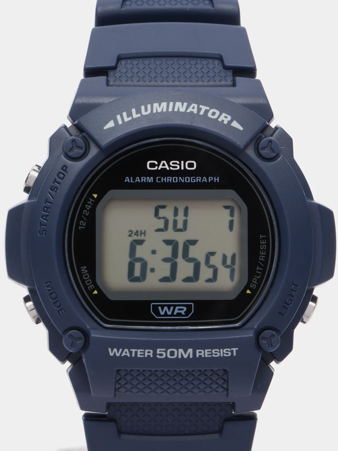 Синий часы наручные электронные Casio Collection W-219H