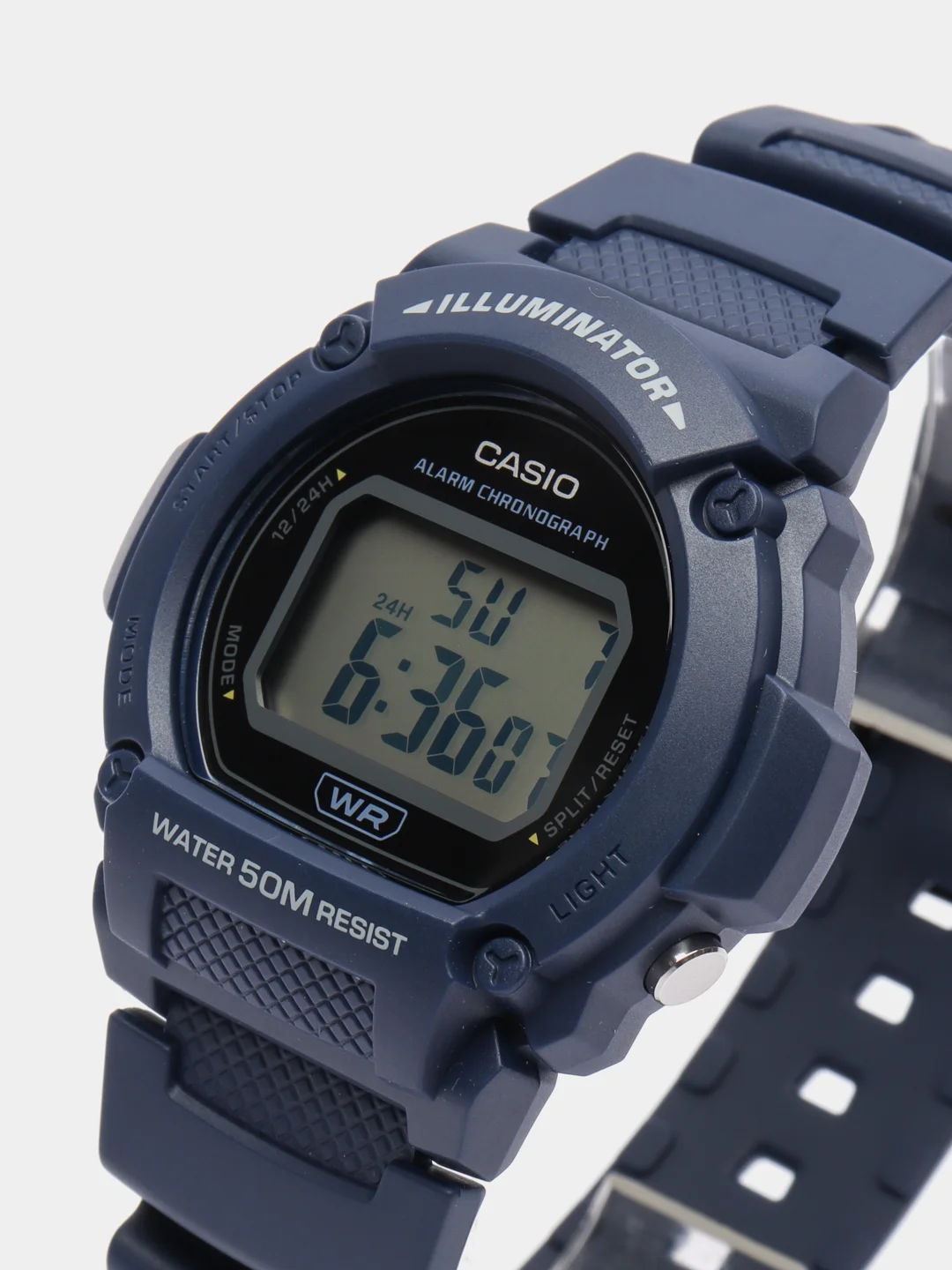 Синий часы наручные электронные Casio Collection W-219H