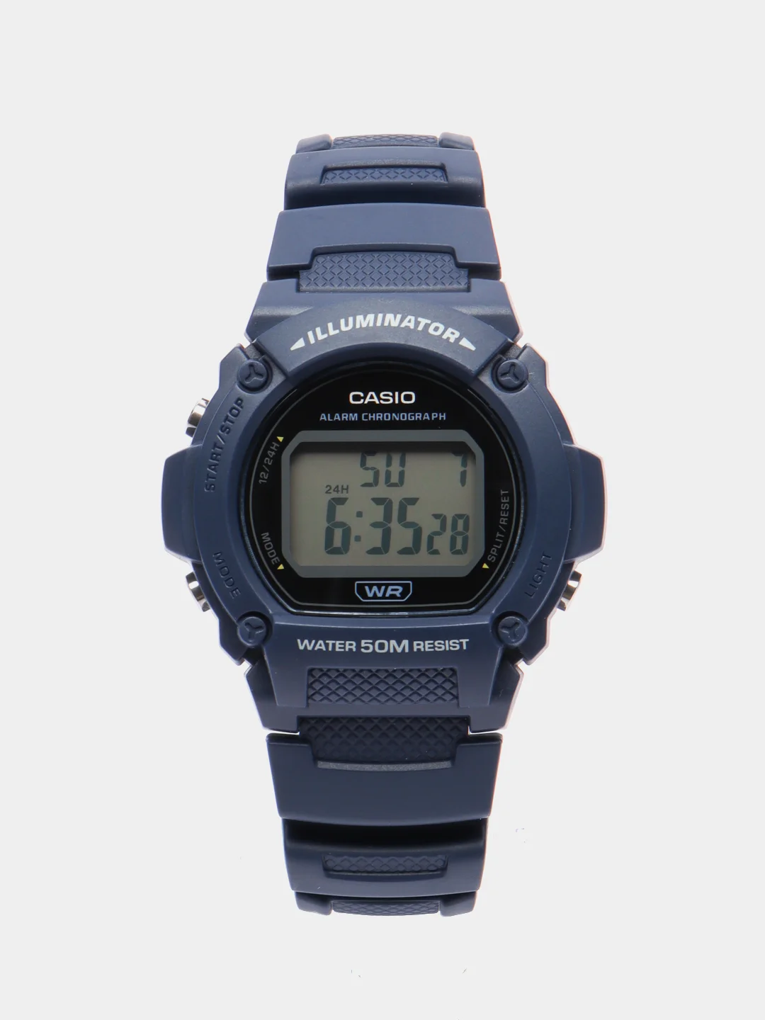 Синий часы наручные электронные Casio Collection W-219H