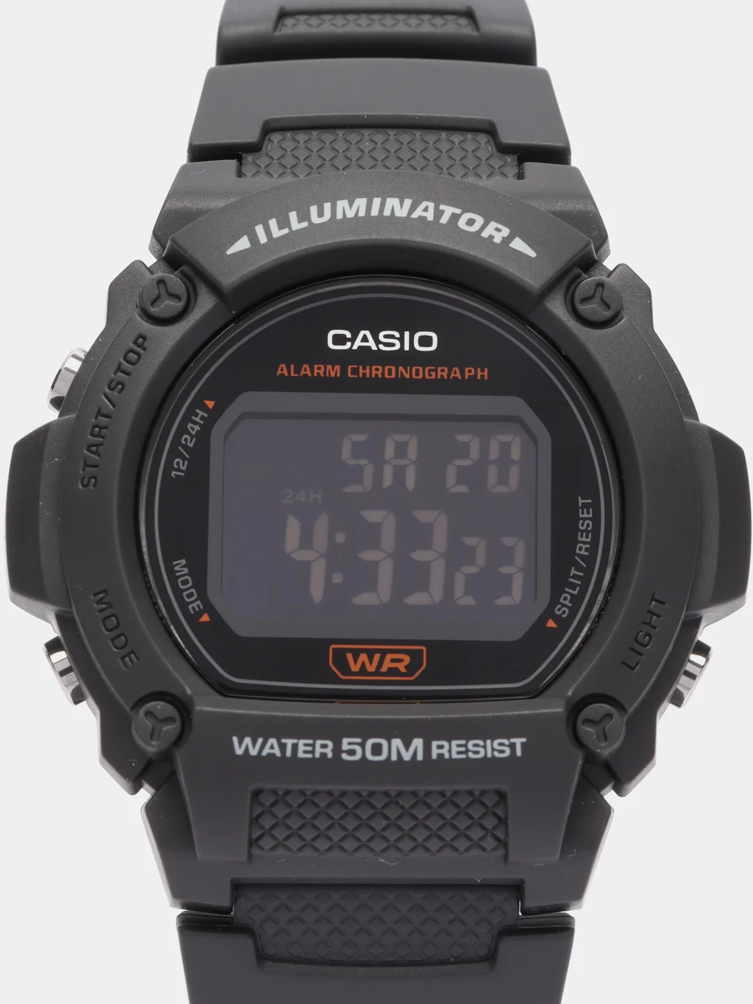 Черный часы наручные электронные Casio Collection W-219H