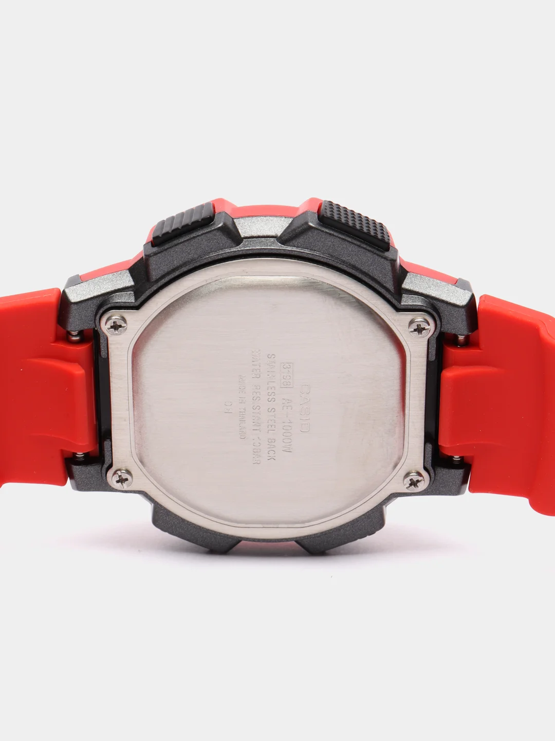 Красный часы наручные электронный Casio Illuminator AE-1000W