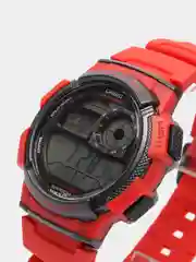 Красный часы наручные электронный Casio Illuminator AE-1000W