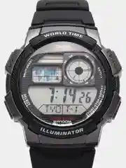 Хром часы наручные электронный Casio Illuminator AE-1000W